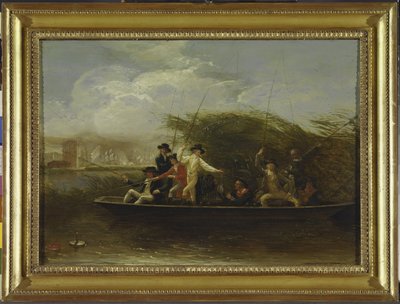 The Fishing Party - a Party of Gentlemen Fishing from a Punt, 1794 by Benjamin West